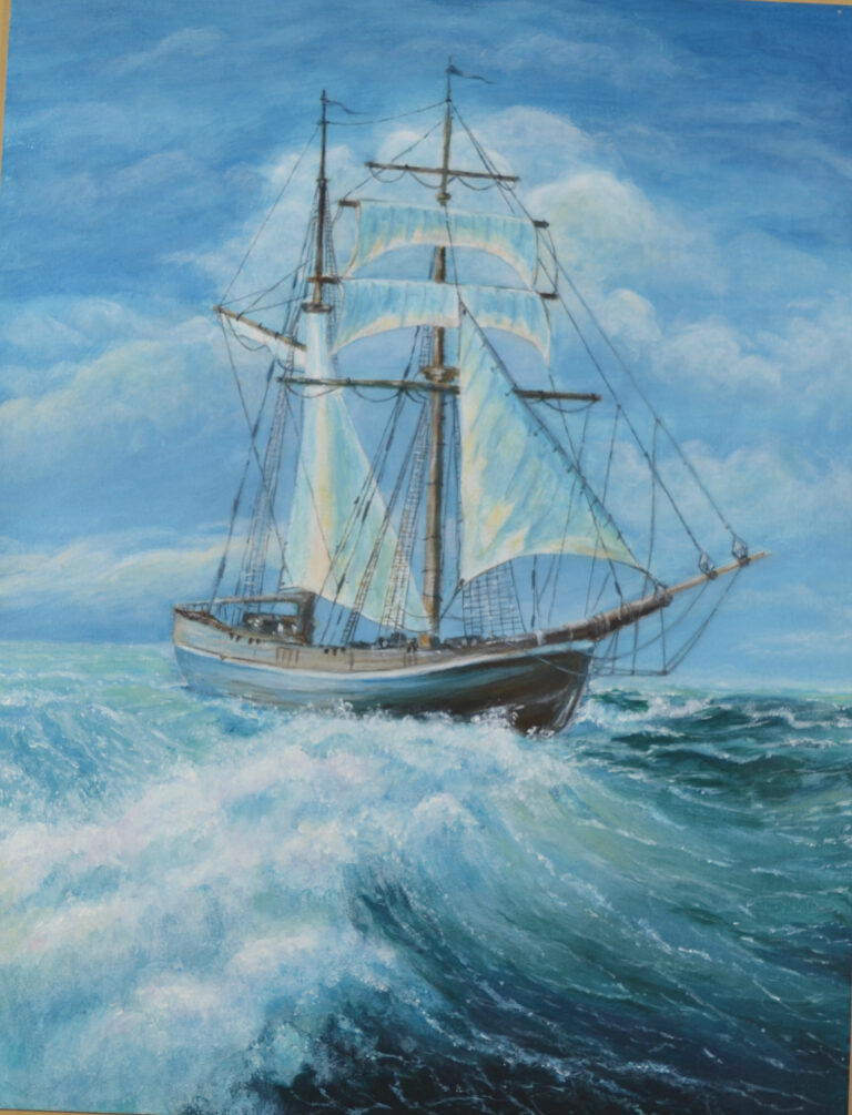 Кораблик в волнах