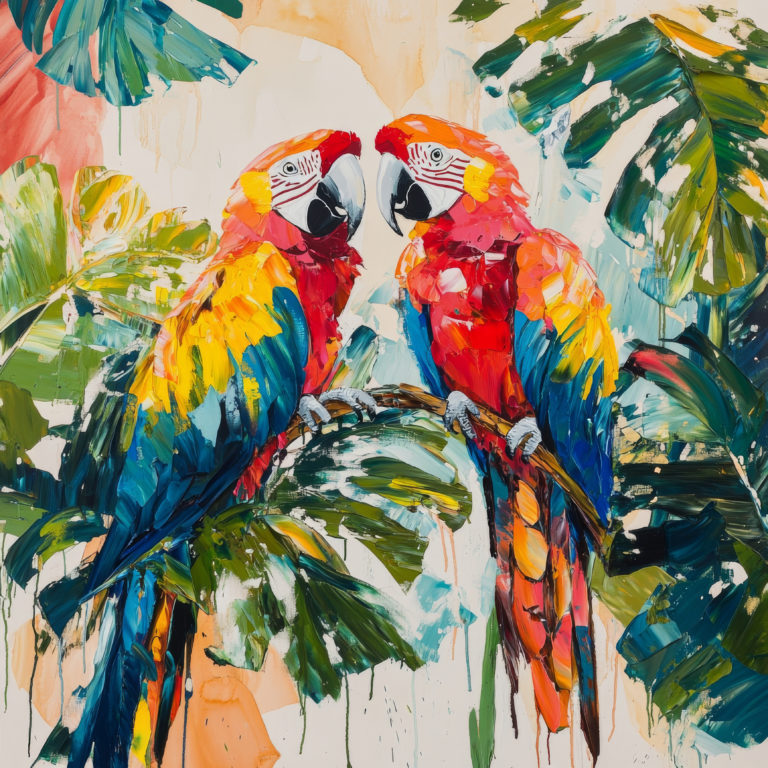 Two parrots/ Два попугая